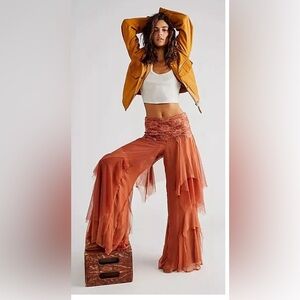 FREE PEOPLE X BRENDA KNIGHT FAIRY CHIFFON PANTS